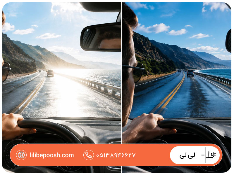 مقایسه عینک آفتابی پلاریزه و معمولی